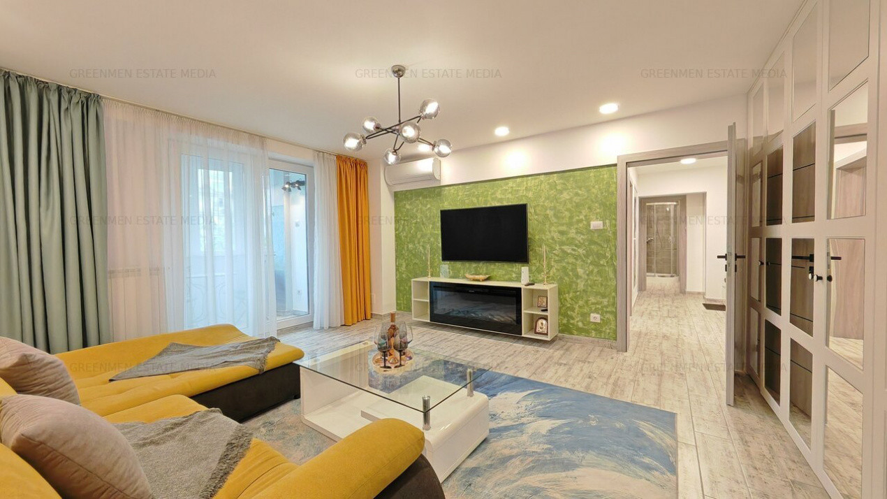 Apartament elegant cu 2 balcoane, Bd. Unirii – Burebista, mobilat modern