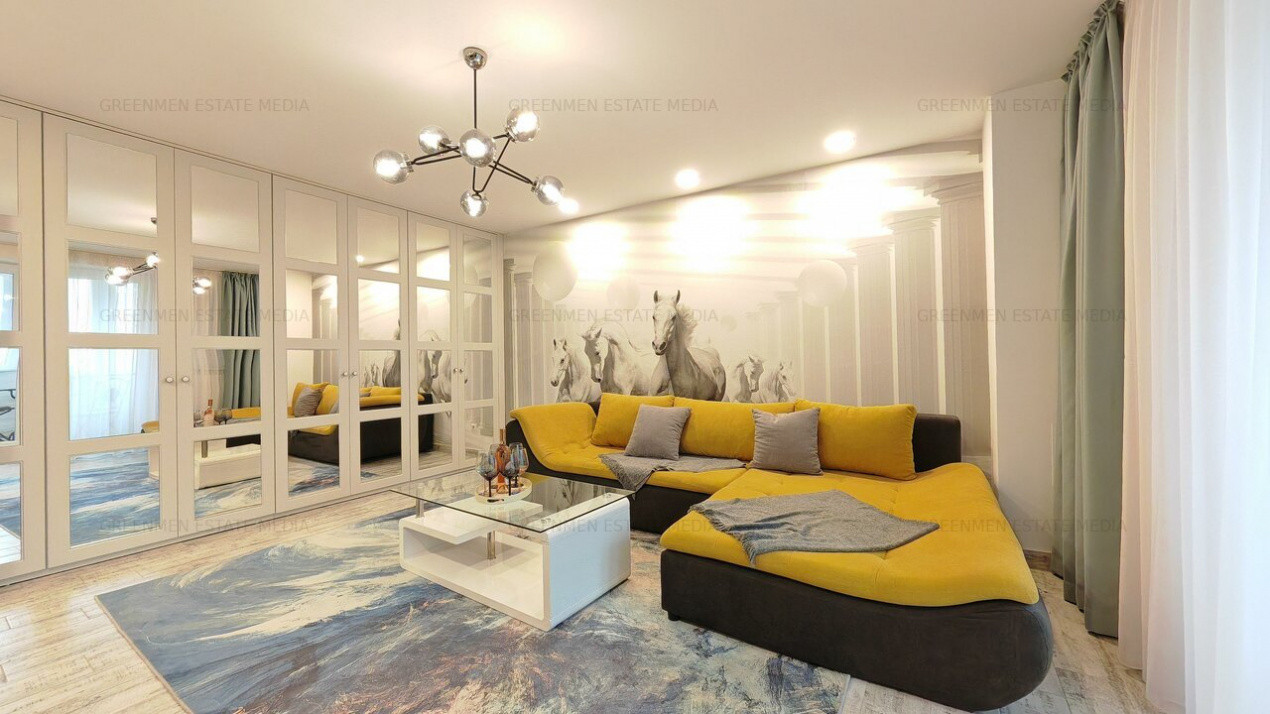 Apartament elegant cu 2 balcoane, Bd. Unirii – Burebista, mobilat modern