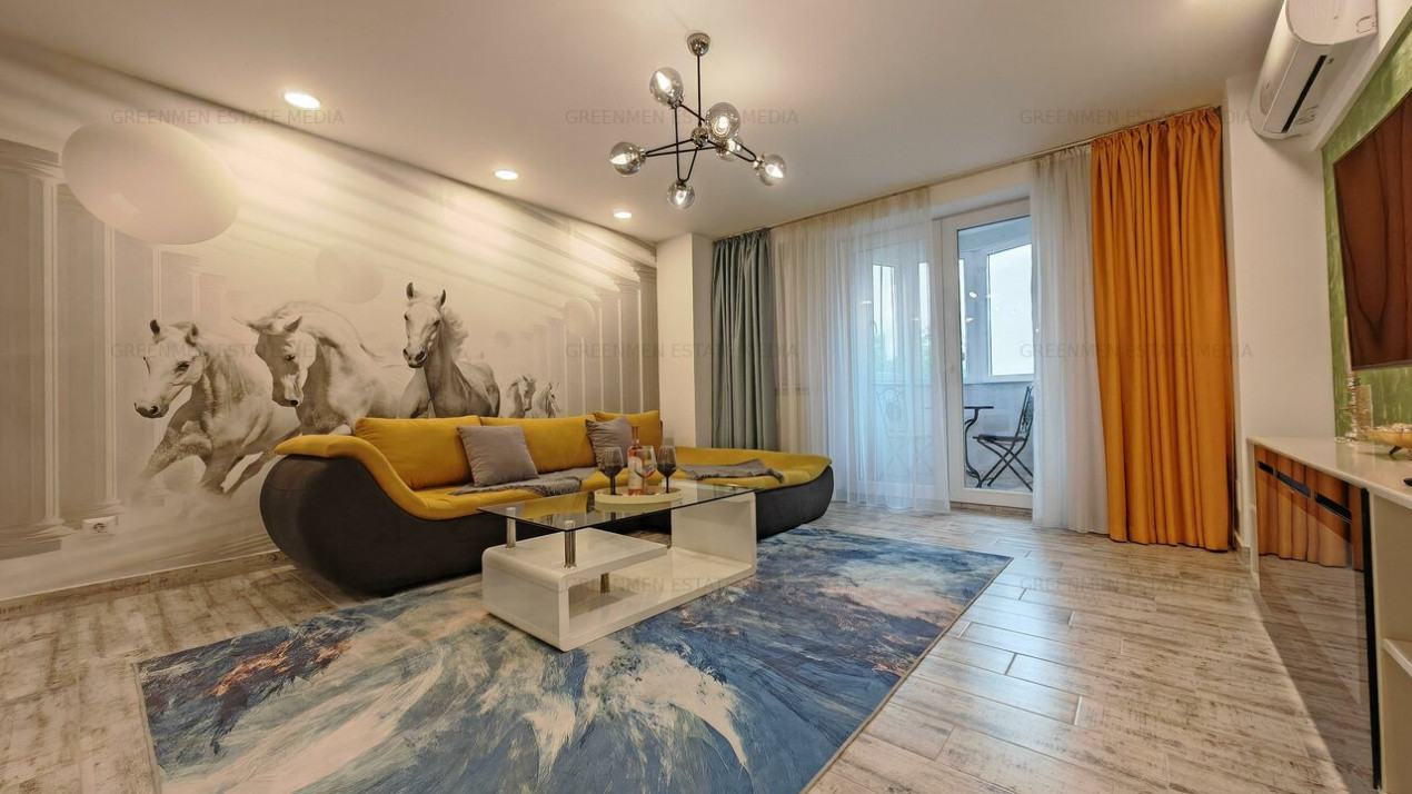 Apartament elegant cu 2 balcoane, Bd. Unirii – Burebista, mobilat modern
