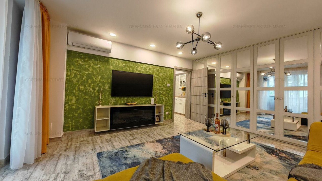 Apartament elegant cu 2 balcoane, Bd. Unirii – Burebista, mobilat modern